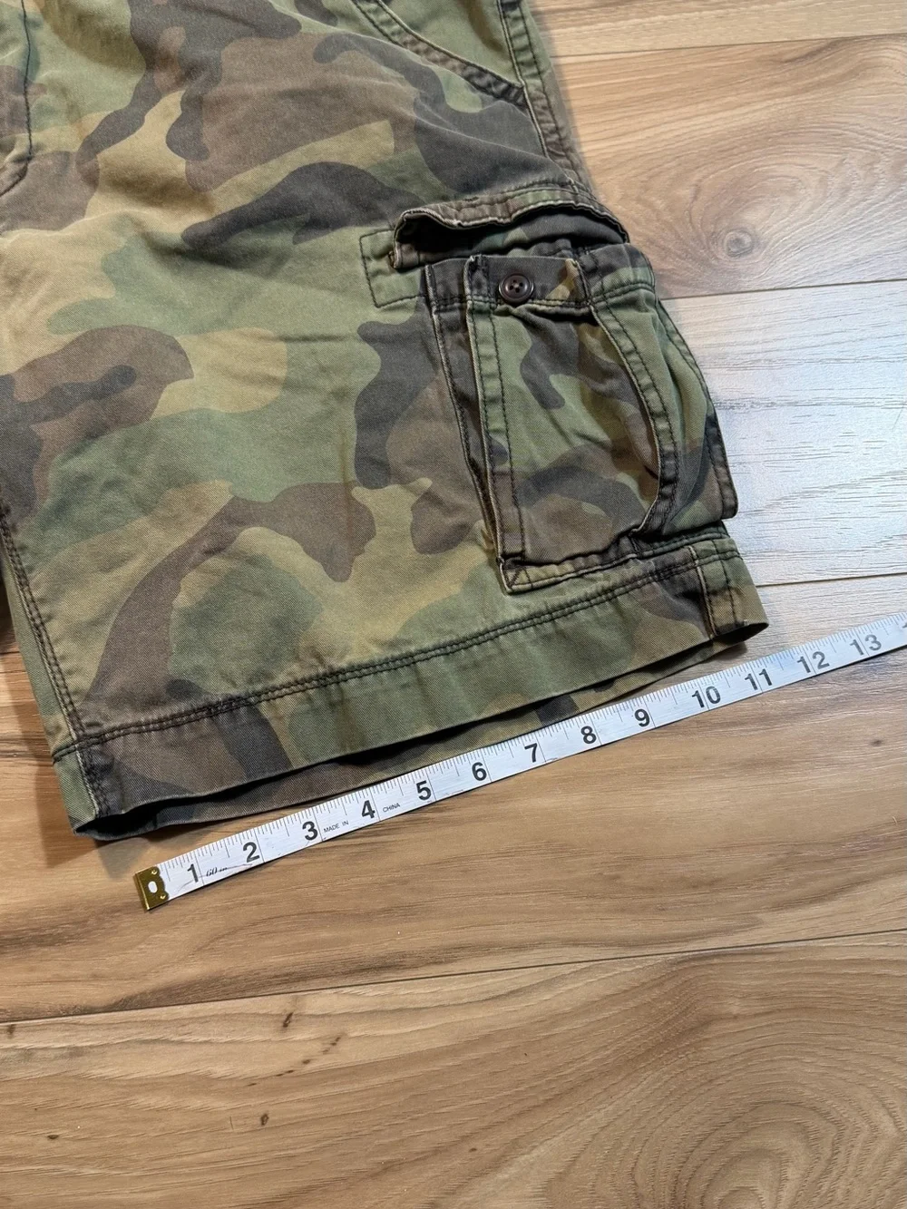 Men's Camo Cargo Shorts - Green